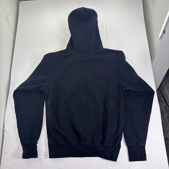 Vintage 90s University of Iowa Hawkeyes Pro-Weave Hoodie Men XS Black Sweatshirt - Picture 4 of 6